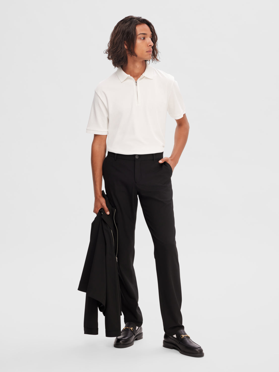 SELECTED HOMME - SLIM-ROBERT Pants - Black